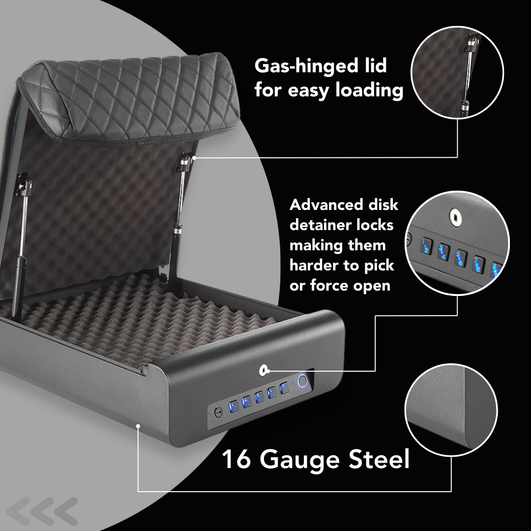 BoostedSafe Elite: Fingerprint, Key & Digital Combo